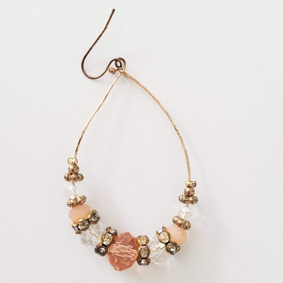 Pink Gold Hoop Earrings - Picture 5 of 6